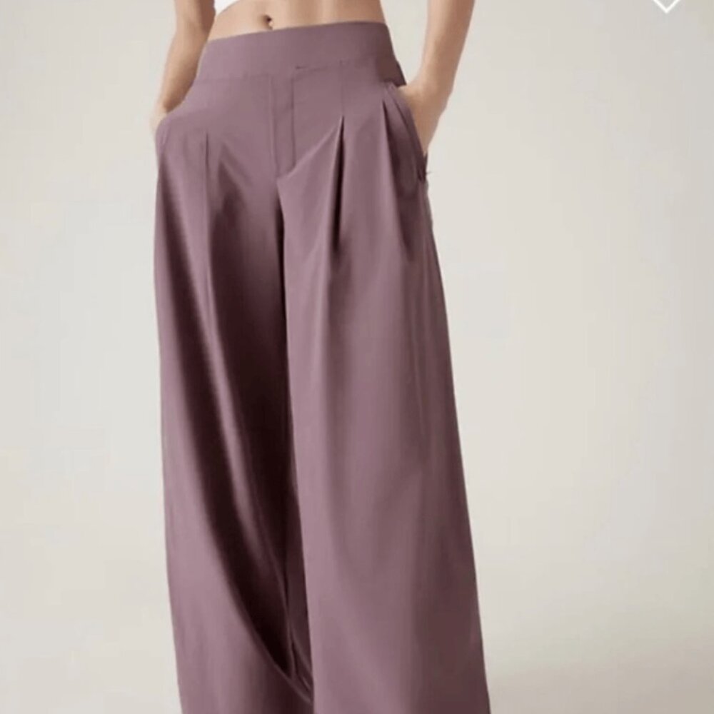 Athleta Brooklyn Heights Pleated Wide Leg Pant